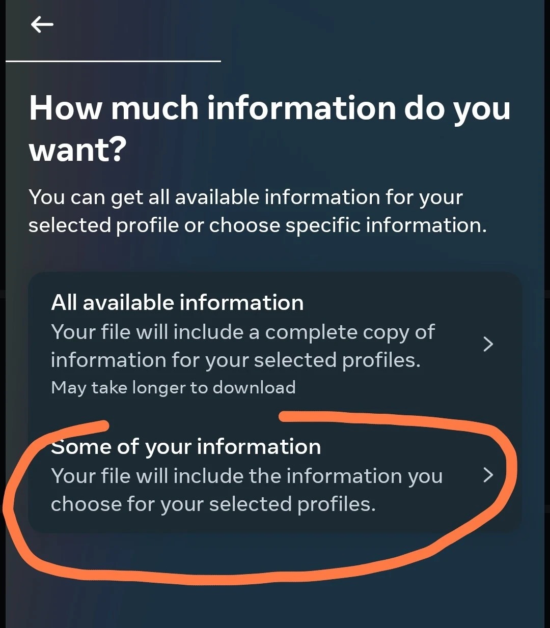 Step 6: Some of your information